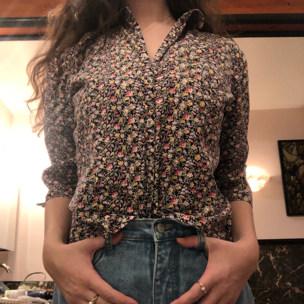 Vintage Willi Smith Floral Button-Up